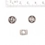 Findings Pandora Bead Anchor in Circle 10mm, diameter 5mm, pack 20g +/- 9pcs