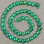 Faceted agate coin beads on thread, 8x5mm, 39cm length +