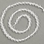 Natural Stone Beads Mountain Crystal faceted round beads, 6mm diameter, 38cm length +