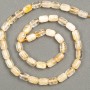 Citrine Beads "Barrel" 6x9mm, natural stone, length 39cm +