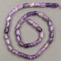 Amethyst Natural Stone Beads "Barrel" 6x9mm, 39 cm length +