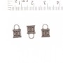 Findings Pendant "Lock" d 10x7mm, pack 20g +/-30pcs