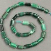 Natural Stone Beads on Thread Emerald Chips d 11-7mm, Length 39cm +/- with Seed Beads (3x2mm)