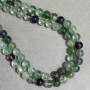 Natural Fluorite Beads on a Thread, 8mm Diameter, 39cm Length +