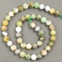 Natural Green Opal Beads on Thread, 10mm diameter, 39cm length +