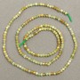 Natural Chrysoprase Beads Faceted on Thread, 2mm diameter +/-, 40cm length +/-