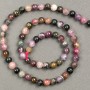 Natural Tourmaline Beads on a Thread, 6mm Diameter, 41cm Length +