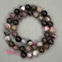 Natural Tourmaline Beads on a Thread, 10mm Diameter, 41cm Length +