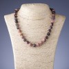 Rhodonite Stone Necklace, 10mm diameter, thread length 46-48cm