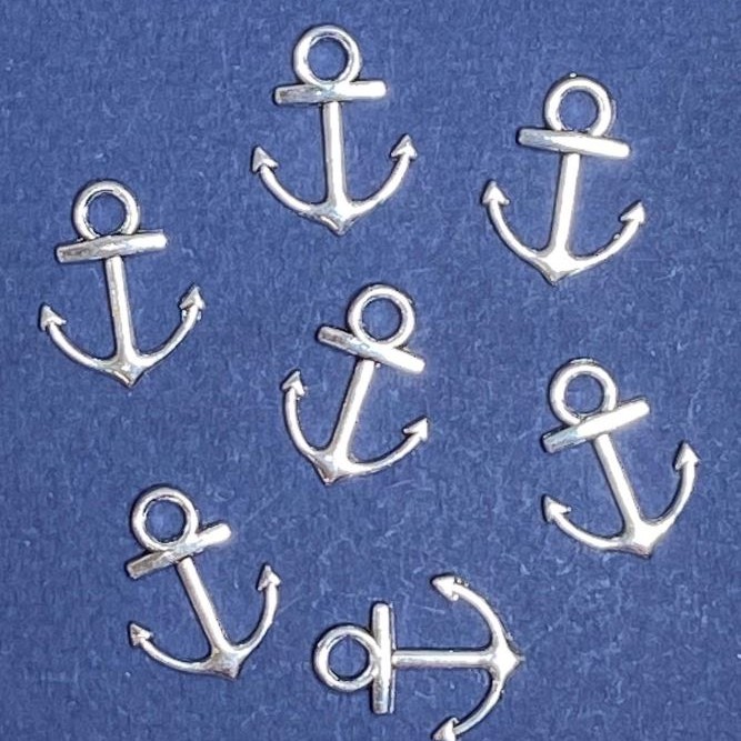 Jewellery Findings Pendant Anchor 2cm, pack 20g +/- 28pcs