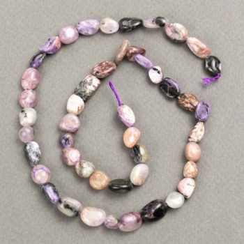 Charoite Beads, faceted, 7×9mm, approx 41 cm length