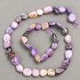 Charoite natural beads faceted d 8-10x8-11 mm, length 40cm+