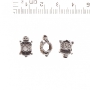 Pandora-Style "Turtle" Bead 13x9mm, 5mm Hole, 20g Pack ±12pcs