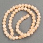 Beads on thread Celestite (imitation acrylic) smooth bead, diameter 6.5 mm ±, length 40 cm