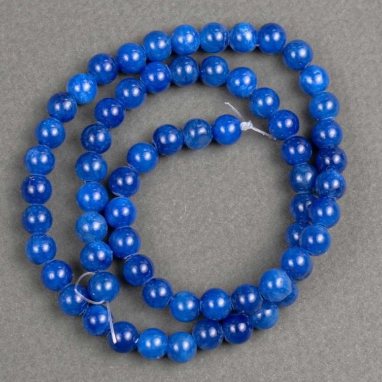 Beads on Thread Lazurite (imitation acrylic) smooth sphere, diameter 6mm±, length 40cm±