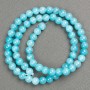 Aquamarine Beads on Thread, Round Acrylic Beads 6mm, 40cm