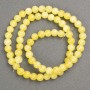 Beads on thread Citrine (synthetic acrylic) smooth sphere, diameter 6mm+-, length 40cm+-
