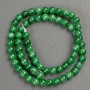 Acrylic Chrysoprase Beads on Thread - Smooth Round 6.5mm x 40cm