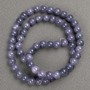 Amethyst Beads (plastic on thread) smooth round 6.5mm, length 40cm