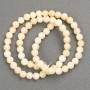 Beads on thread Pearlized (acrylic) smooth sphere, diameter 6mm±, length 39cm±