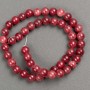 Turquoise Beads (plastic acrylic) on thread smooth ball, diameter 8.5mm±, length 40cm ±