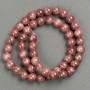 Acrylic Celestial Beads (Selenite) on a thread, smooth round bead, diameter 8.5mm ±, length 40cm ±