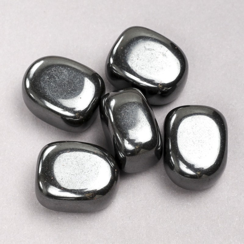 Souvenir Natural Hematite Stones, diameter 22x20mm± (packaging 100g)