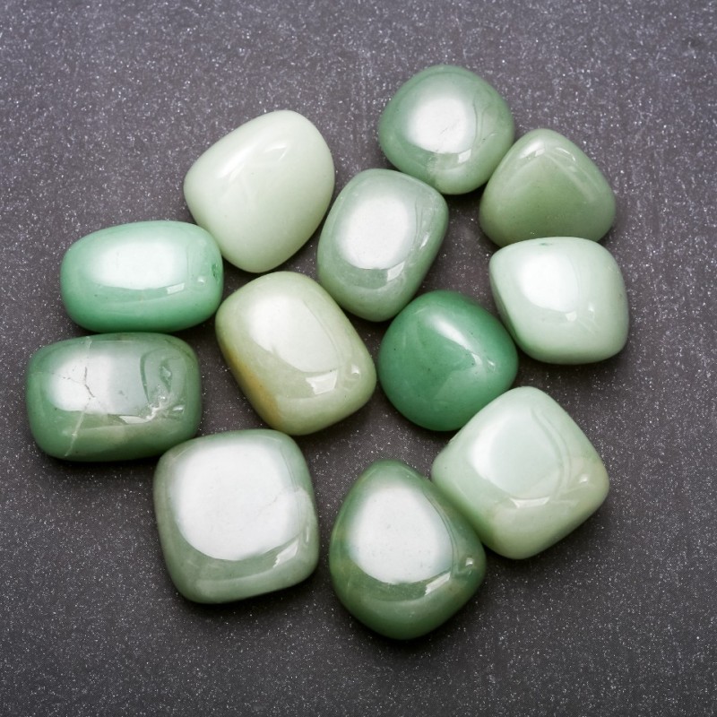 Natural Jade Stone, Tumbled 15x20mm (+-), 100g Pack