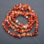 Carnelian Chip Beads on a Thread, natural stone, 9x5mm, length 84cm +
