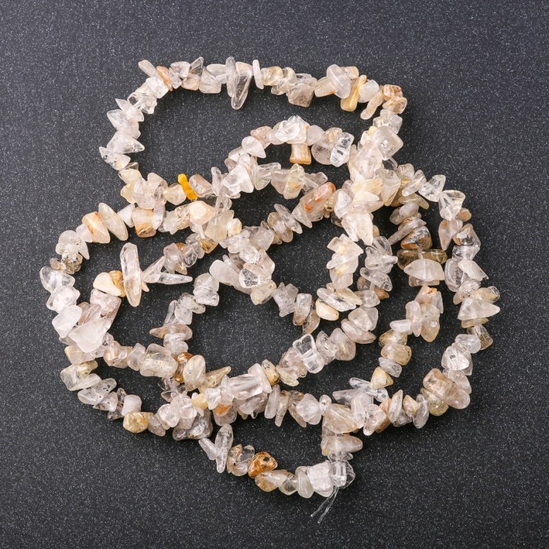 Citrine Cracking Crystal Beads 8mm ±, thread length 85cm