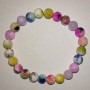Bracelet of Tonal Quartz Assorted (single) bead, 8mm diameter ±, length 18cm