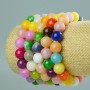 Bracelet of Tonal Quartz Assorted (individual) Bead, diameter 10mm±, length 18cm