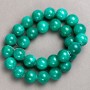 Beads on a thread Amazonite imitation (acrylic) smooth sphere, diameter 14.5mm±, length 40cm±