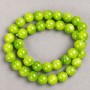 Onyx Beads (Acrylic, Round) on Thread, 10.5 mm Ø, 40 cm length