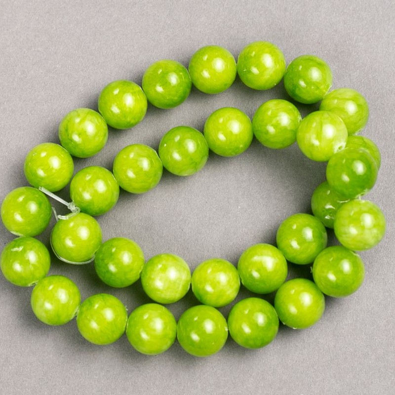 Onyx Beads (Acrylic) on thread Smooth ball, diameter 12.5mm±, length 40cm±