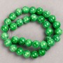 Beads Jade (artificial acrylic) on a thread smooth ball, diameter 12.5mm±, length 40cm ±