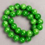  Jade Beads (artificial acrylic) on thread smooth round bead, diameter 14.5mm±, length 40cm ±