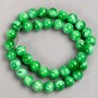 Acrylic imitation Chrysoprase Beads (synthetic) on a thread, smooth round beads, diameter 10.5 mm ±, length 40 cm ±