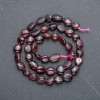 Natural Garnet Tumbled Beads on Strand, Diameter 9x8mm, Length 42cm +