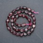 Natural Garnet Tumbled Beads on Strand, Diameter 9x8mm, Length 42cm +