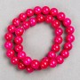 Tourmaline (Acrylic) Beads on Nylon Thread, Smooth Round Ball, Diameter 10.5mm +/-, Length 40cm +