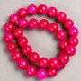 Tourmaline (Acrylic) Beads on Nylon Thread, Smooth Round Ball, Diameter 12.5mm +/-, Length 40cm +