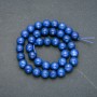 Apatite (imit.) Beads on Strand, Faceted Round, Diameter 10mm, Length 38cm+