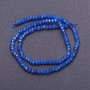 Light Blue "Lapis Lazuli" (Imitation) Faceted Rondelle Beads, Diameter 4x3mm +/-, Length 38cm+
