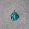 Turquoise (Imitation) Pendant in Silver Setting, 36x20mm +