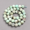 Natural Chrysoprase Stone Beads on String, Smooth Round, Diameter 10mm +/-, Length 39cm+