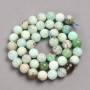 Natural Chrysoprase Stone Beads on String, Smooth Round, Diameter 8mm +/-, Length 39cm+