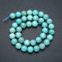 Beads on Thread Natural Amazonite Smooth Round, Diameter 10mm +/-, Length 39cm