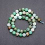 Natural Chrysoprase Stone Beads on String, Smooth Round, Diameter 8 (+/-) mm, Length 38cm
