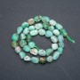 Natural Chrysoprase Stone Beads on String, Tumbled, Diameter 8x10mm, Length 40cm+